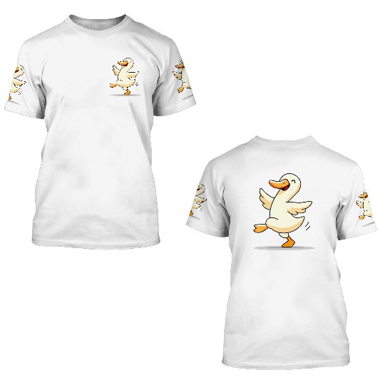Dancing duck 3D T Shirts