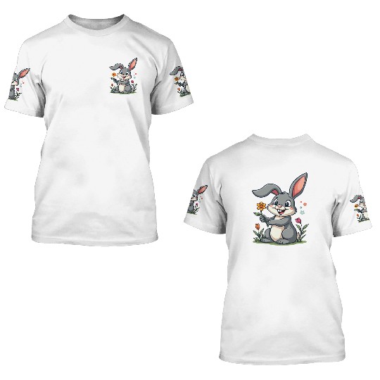 Funny Easter Bunny Cute Bunny Easter 3D T Shirts