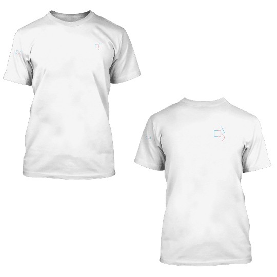 Trans Pride Shapes Circle Square Minimal Art 3D T Shirts