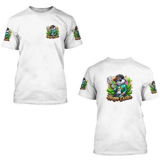 Happy Easter Bunny 3D T Shirts