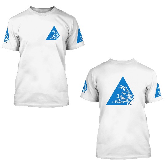 Triangle and Blossom 3D T Shirts
