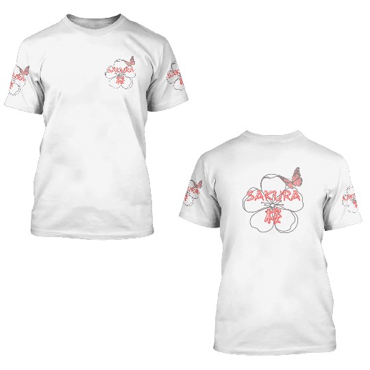 SAKURA - Cherry Blossom 3D T Shirts