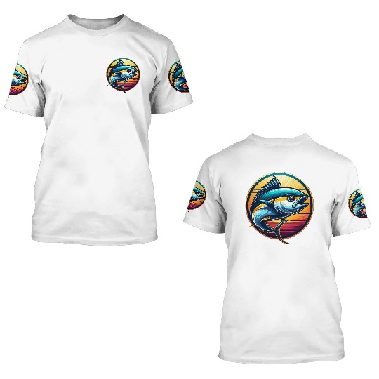 Yellowfin Tuna – Ocean Wanderer 3D T Shirts