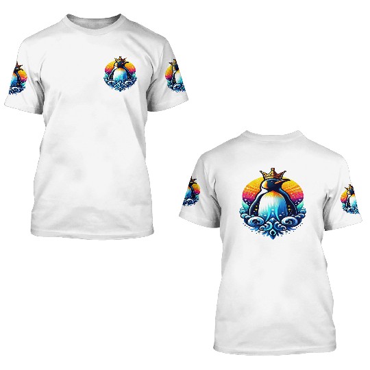 Emperor Penguin – Antarctic Icon 3D T Shirts