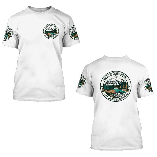 Banff National Park Alberta Canada 3D T Shirts