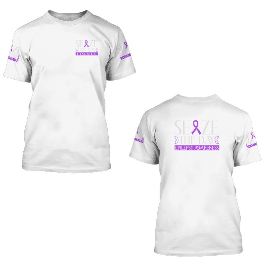 Seize The Day Epilepsy Awareness Warrior 3D T Shirts
