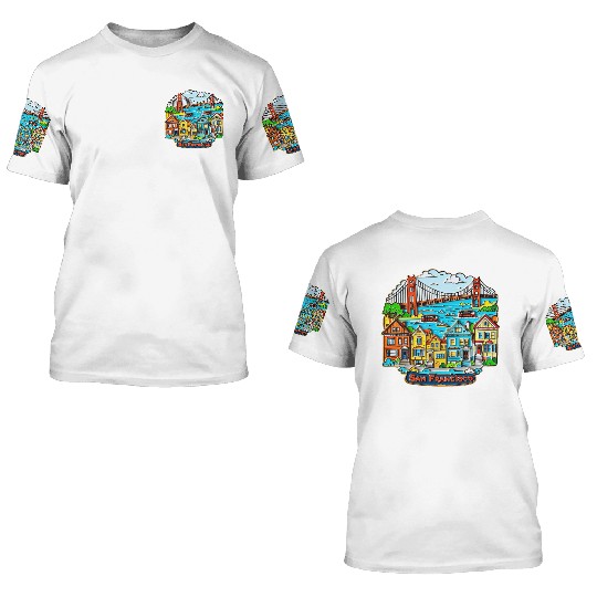San Francisco 3D T Shirts