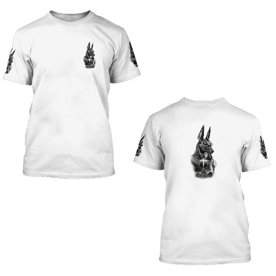 Anubis Eclipse – Dark Pharaoh Warrior Design 3D T Shirts