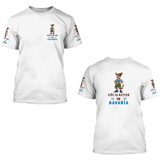 Bavarian Kangaroo 3D T Shirts