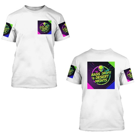 Eclectic Bass Drops Desert Nights 3D T Shirts