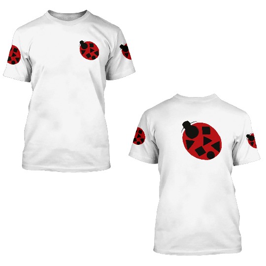 Ladybug insect Excepcionalis 3D T Shirts