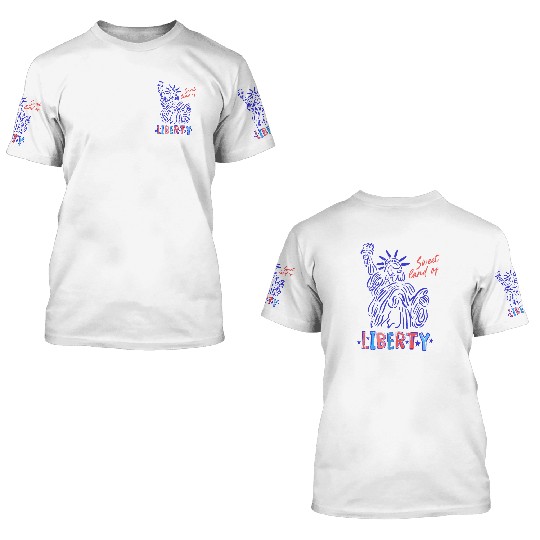 sweet land of liberty 3D T Shirts