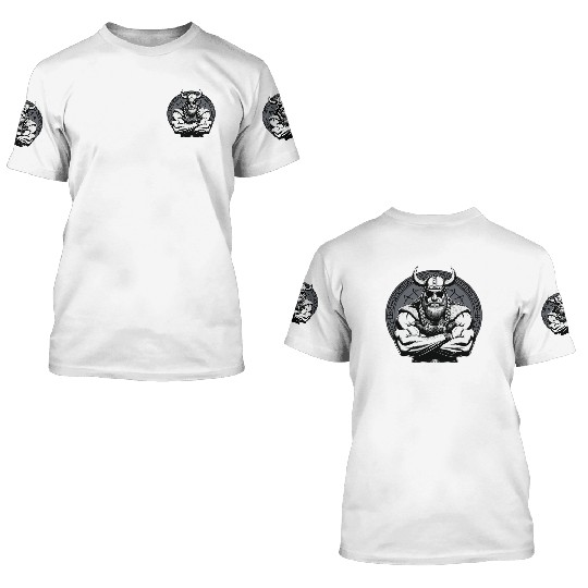 Viking Warrior Man Odin Thor Norman Walhalla 3D T Shirts
