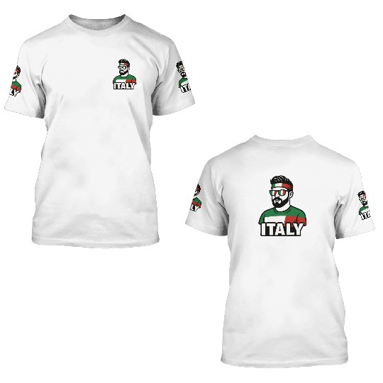 Italy Fan Style 3D T Shirts