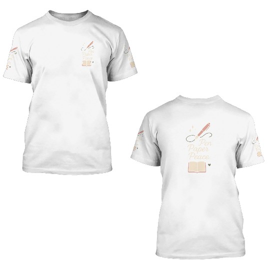 Journaling Aesthetic Creative Planner Life Writing 3D T Shirts