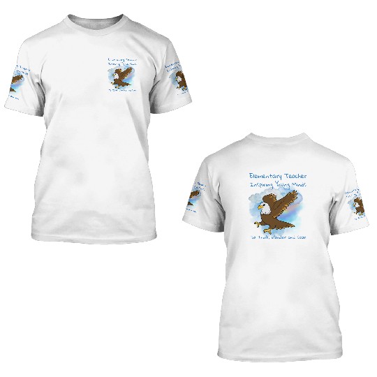 Elementary Teacher Inspiring Young Minds 3D T Shirts