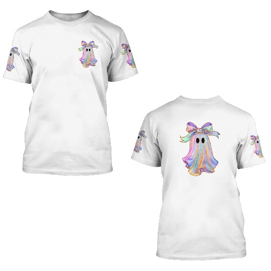 Iridescent Ghost Halloween 3D T Shirts