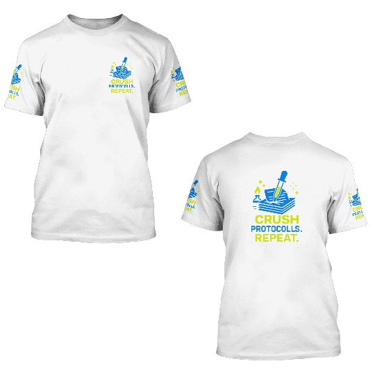 Clinical Lab Tech Diagnostic Science Data Nerd 3D T Shirts
