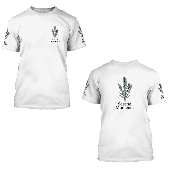 Serene Moments Lavender Calm 3D T Shirts