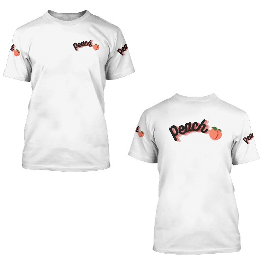 Peach 3D T Shirts