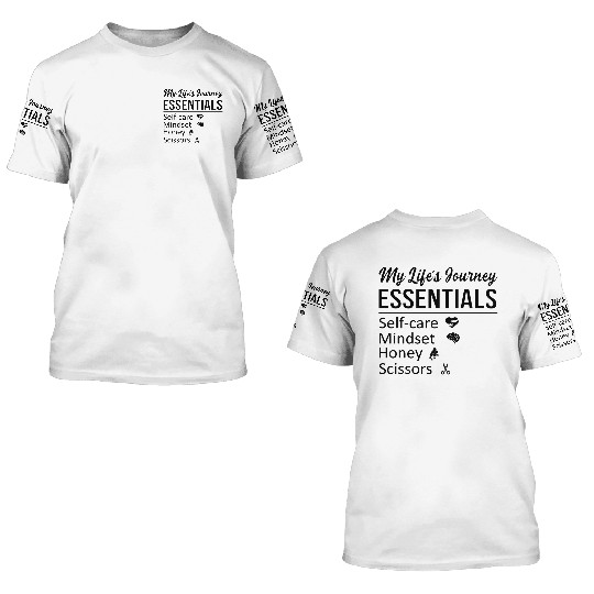 Self-Care & Mindset Essentials for Life's Journey 3D T Shirts