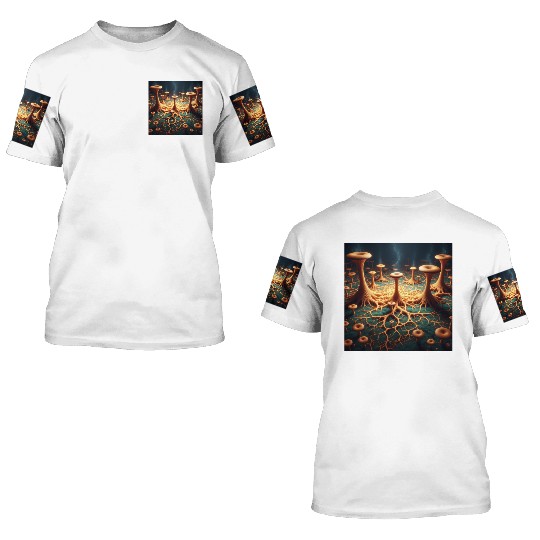 Fungi Forest Dream 3D T Shirts