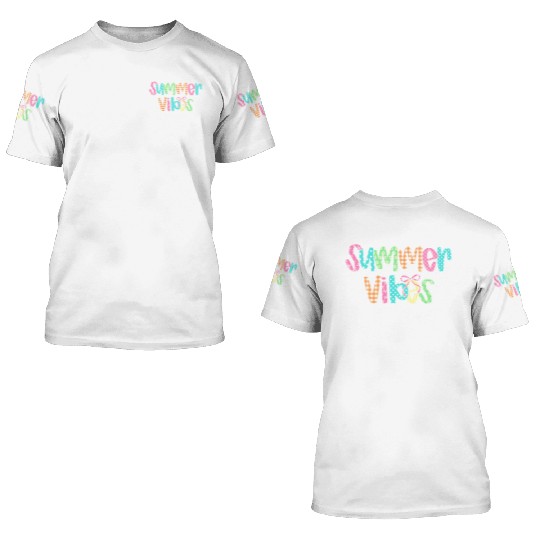 Preppy Summer Vibes 3D T Shirts