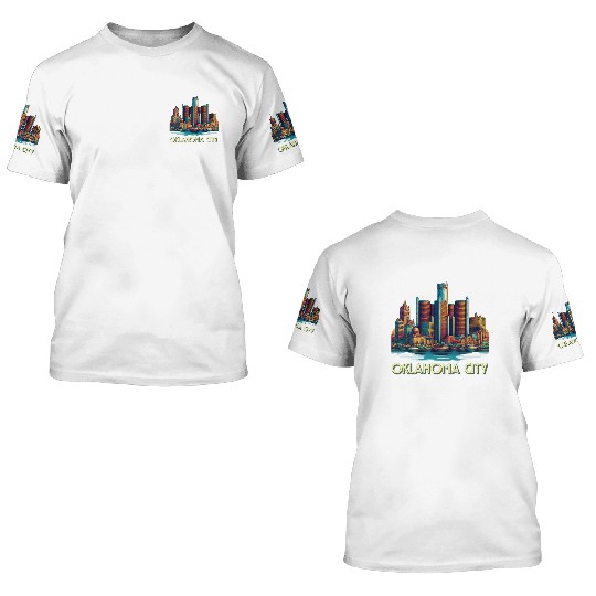 Oklahoma City Oklahoma USA 3D T Shirts