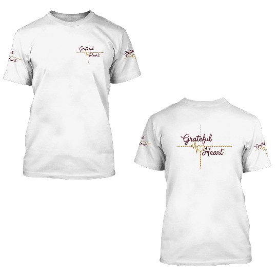 Grateful Heart Beat 3D T Shirts