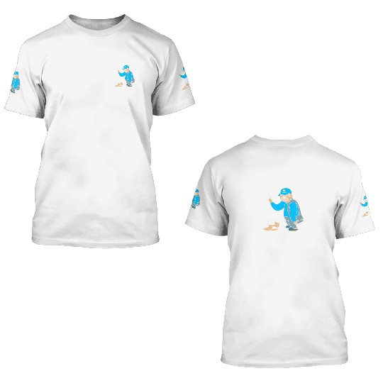 Postal Worker Delivery Mailman 3D T Shirts