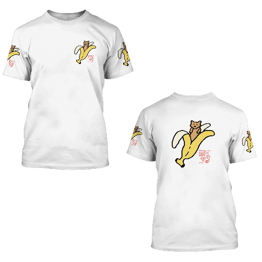 Bananyang - 011. Cheese Tabby 3D T Shirts