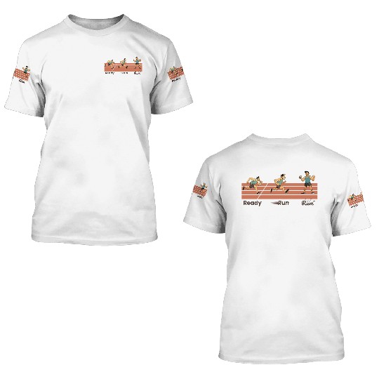 Runners Race Day, Daily Training, Ready Run Rum 3D T Shirts