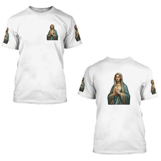 Madonna and Child Divine Embrace 3D T Shirts
