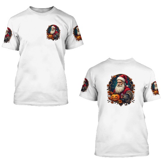 Three Spirits – One 3D T Shirts: Halloween, Harvest & No