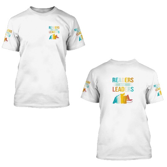 Reading Teacher Library Book Read 3D T Shirts