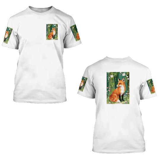 Red Fox 3D T Shirts
