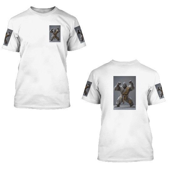 Sumo Gorilla Warrior 3D T Shirts