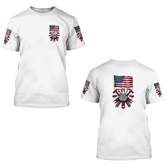 Union Strong: American Worker 3D T Shirts