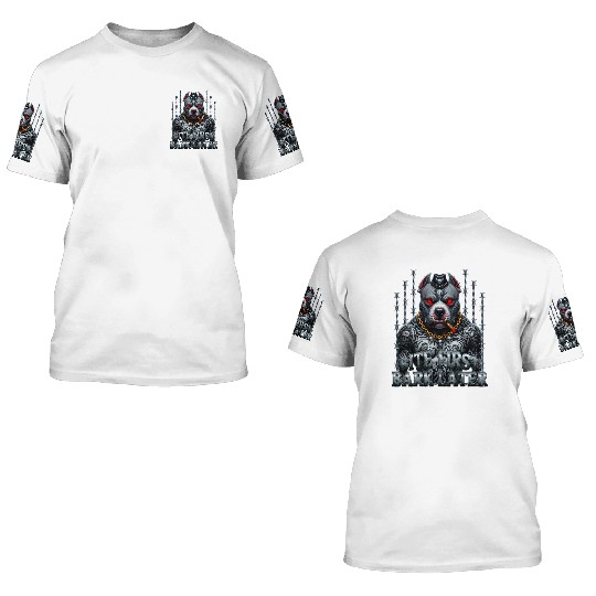Bite First Bark Later  3D T Shirts