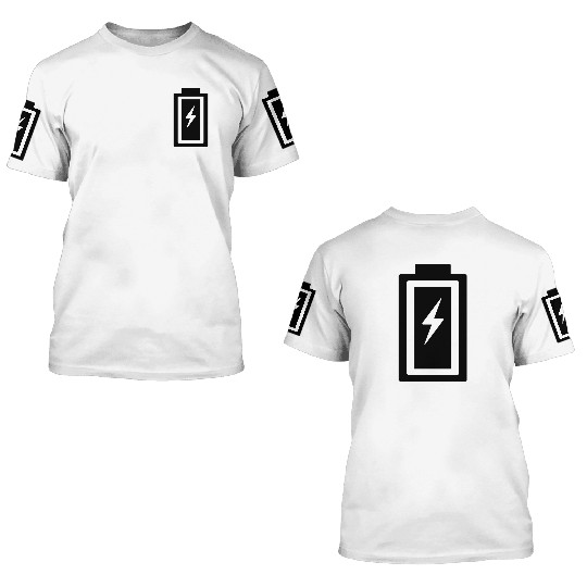Dynamic Lightning Bolt Graphic 3D T Shirts