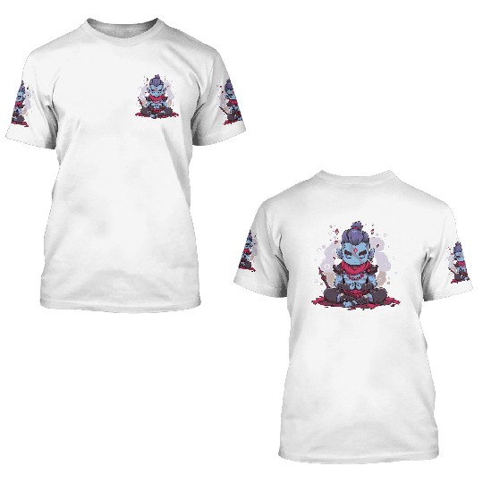 imaginative game character for 3D T Shirts