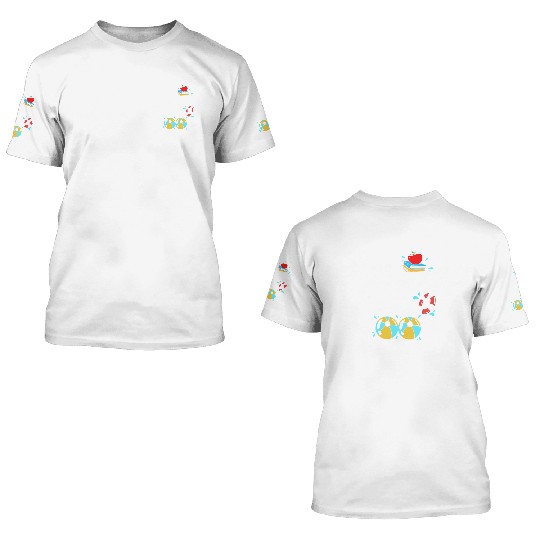Pool Party Squad Summer Vacation 3D T Shirts