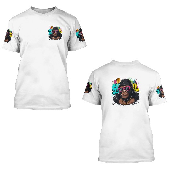Urban Gorilla Graffiti Cool Style 3D T Shirts