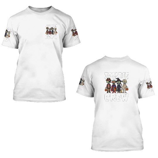 ZOMBIE CREW - ZOMBIE HALLOWEEN 3D T Shirts