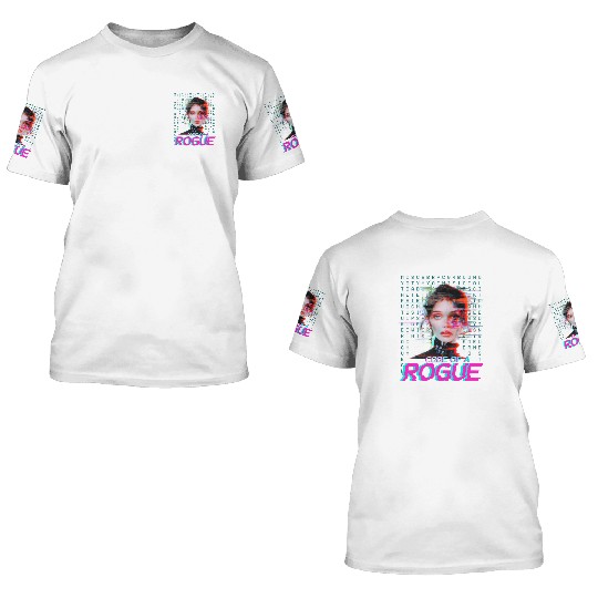 Futuristic Digital Rogue Illustration 3D T Shirts
