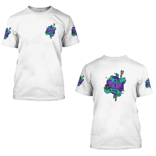 Laughing Dice Wizard 3D T Shirts