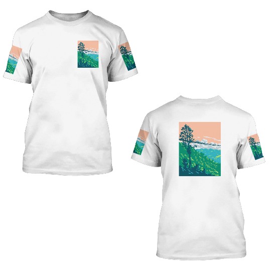 Great Smoky Mountains National Park in Gatlinburg  3D T Shirts