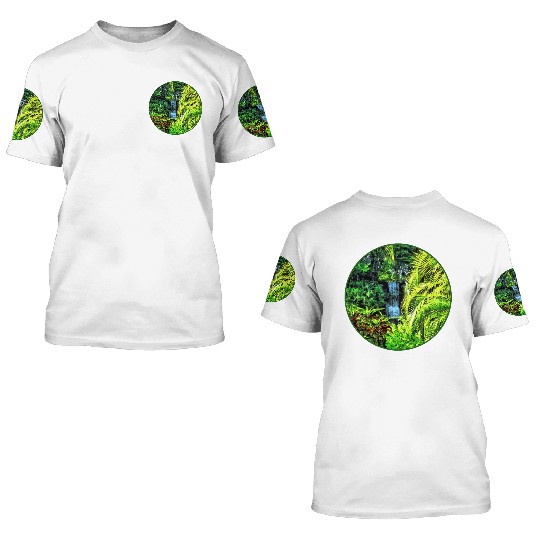 Bahamas - Tropical Waterfall 3D T Shirts