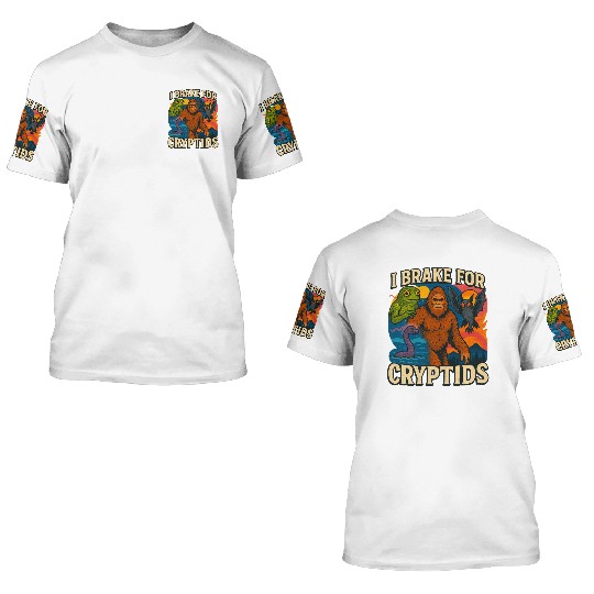 Cryptid Mythical Creature 3D T Shirts Design