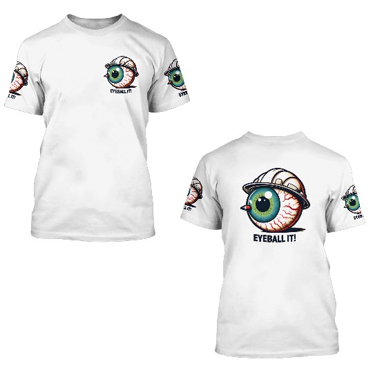 Surreal Eyeball with Space Hat 3D T Shirts